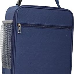 Insulated with Zipper Food Box Storage Bags for Outdoor Blue-image-24
