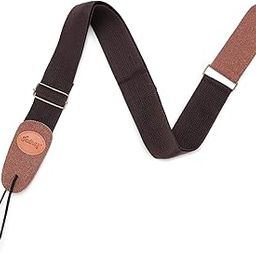 JUAREZ JRGST100BR Adjustable Guitar Strap For Electric/Acoustic Guitar/Bass - Soft Strap with PU Leather Ends Dark Brown-picture-16