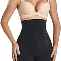 High Waisted Thigh Slimming Shapewear for Women Anti Rolling Seamless Tummy Tucker | Free Size |Fit to 30-38 Inch-image-66