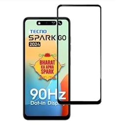 Dashmesh Shopping Tempered Glass Screen Protector for Tecno go 2024 (Black) Edge to Edge Full Screen Coverage Premium Military-Grade-image-60