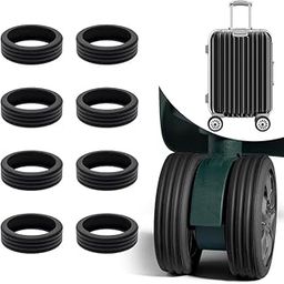 Luggage Suitcase Wheels Protector Covers, Anti-Noise and Shock Absorption, Office Chair Caster, Silicone Suitcase Wheels Protector Cover case (8)-26