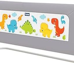 Baby Bed Rail Guard for Baby Safety | Bed Railing for Safety | Foldable Single Bed Side Protector for Falling | Adjustable Height | Bed Rails |183cm x 69 cm | Grey-picture-3