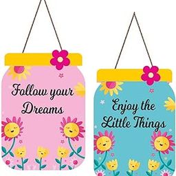Kaameri Bazaar Follow Your Dreams Motivational Quote Decorative Wall Art MDF Wooden Wall Hanger for Living Room | Bedroom | Office | Gift | Wall Hanging For Home Decoration-image-75