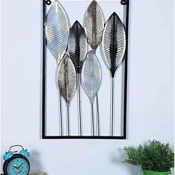 GI HERITAGE Iron Black & Gold Leaves Rectangular Wall Décor for Home and Decor | Decorative Accent for Home, Living Room & Gifting-image-76