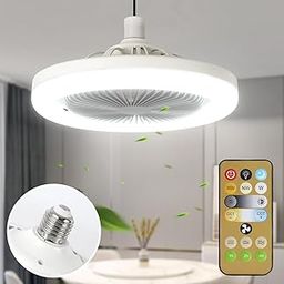 ELBME Ceiling Fans with Lights - Upgraded Ceiling Fan - Modern Ceiling Fan -Ceiling Fans with Light, Enclosed Ceiling Fans for Adult, Children Living Room Bedroom White Cover and White Light-image-35