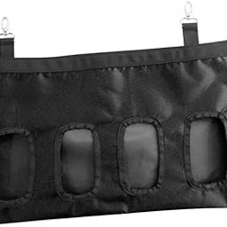 UJEAVETTE Pet Supplies- Small Animal Supplies- Food- Hay Bag Holder Hamster Rabbit Feeder Bag for Horse Rabbit Feeding Food Grass Black-image-59