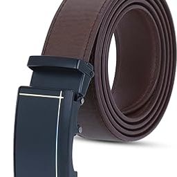 Men's PU Leather Auto Lock Belt-image-7