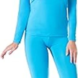 Thermal Underwear for Women Fleece Lined Thermals Women's Base Layer Long John Set-image-37