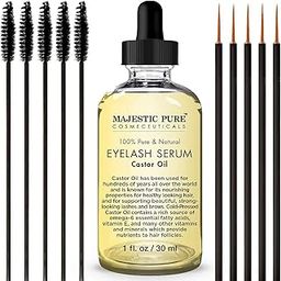 Majestic Athletic Castor Oil for Eyelashes Growth Serum, and Organic and Provides Natural Eyebrows (1 fl oz)-image-79