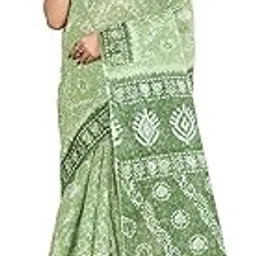 jevi prints Women's Pure Cotton Wax Batik Printed Saree Without Blouse Piece | Traditional Sari for Women | Lightweight Ethnic Cotton Saree for Mother and Ladies-picture-29
