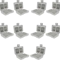 HIFFIN 8 in 1 Plastic SD Memory Card Box Set of 10pcs Micro TF Card Case Heavy Plastic Mini Box Easy to use and Carry(10 pcs)-image-77
