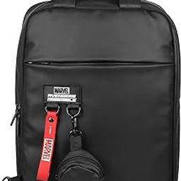 Marvel Avengers Assemble 40L Black Laptop Backpack with Sling Loop | Vegan Leather | Durable & Water-Resistant Multi-Pocket with Hanging Round Pouch | Unisex Adults | Office, Travel | AZ2055-image-41