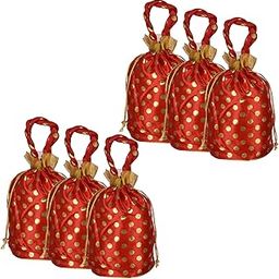 Potli|Velvet Wedding Potli|Drawstring Closure Potli-image-63