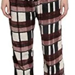 cierge Women's Woolen Cheque Printed Pyjama/Track Pant Lower (Multicolour; Free Size)-picture-22