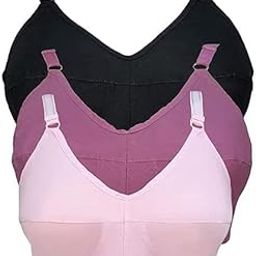 Women's Cotton Non-Padded Wired Regular Bra ( TeenagerPBPurple-36D_Purple, Black, Pink_36)-image-75