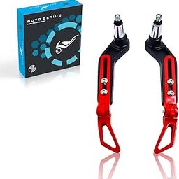 MOTO GENIUS Premium Adjustable CNC Brake Clutch Lever Protector Guard for Motorcycles & Bikes – Universal Fit (Red)-image-13