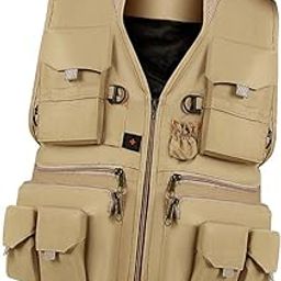 BNF® Multi Pocket Photography Fishing Vest Jacket Waistcoat Khaki L|Sporting Goods | Fishing | Clothing, Shoes & Accessories | Vests-image-27
