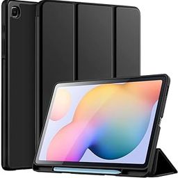 Robustrion Cover for Samsung Galaxy Tab S6 Lite Tablet Cover Case Smart Flexible Case Cover with S Pen Holder for Samsung S6 Lite Tab 10.4 inch [Auto Sleep Wake Support] - Black-12