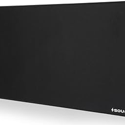 Sounce Mouse Pad Mercerized Surface Anti-fray Edges and Anti-Slip Rubber Base Gaming Mouse Pad a Laptop Desk Mat with Smooth Mouse Control Dimensions 900L x 400B x 2H mm (Black)-17