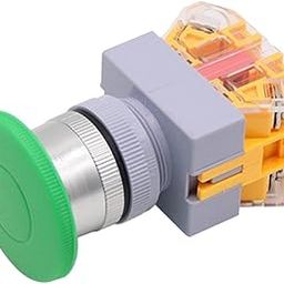 Club Bollywood®22Mm Emergency Stop Mushroom Head Push Button Switch Reset PVC Green|Business & Industrial | Electrical & Test Equipment |• Business & Industrial|1Pc On Switch-image-16