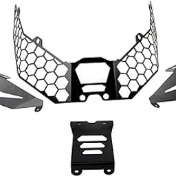 VELURA Motorcycle Headlight Protection Cover Replacement Mesh Cover for Zontes 368G|1x 2T Starter Motor for JOG90 QJ50|Headlight Assemblies| Parts & Accessories-image-21