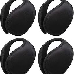 Ear Muffs For Winter, Ear Warmer, Foldable Earmuffs, Ear Covers Over The Head Ear Muffs, for Men Women Outdoor, black, one size fits most women and men-image-51