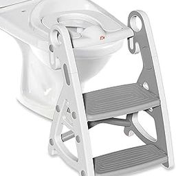 JUNIOR JOE 2 in 1 Potty Training Toilet for Boys & Girls, Used as Toddler Potty Seat & Kids Step Stool (GREY, 1)-14