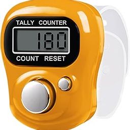 Counter for Chanting Mantra, Digital Counter for Jaap, Finger Tally Counter, Mantra Counting Device, 1 Pack - Orange-image-20