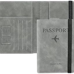 Passport Holder Cover Travel Wallet Organiser, Passport Case with PU Leather Travel Document Holder for Men and Women Travel Accessories-image-38