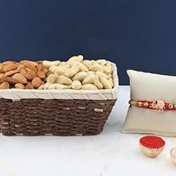 SFU E Com Dry Fruit Hamper For Rakshabandhan Gift | Dry Fruit And Rakhi For Brother | Dry Fruit Basket Hamper | 128-57
