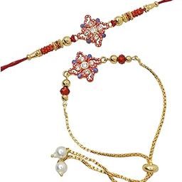 Bhaiya-Bhabhi Rakhi,Couple rakhi set, Designer Rakhi for Bhaiya bhabhi,Lumba rkhi for Bhabhi-0080-image-69