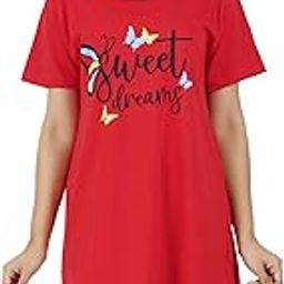 Women's Cotton Graphic Print Knee Length Short Nightdress-image-38