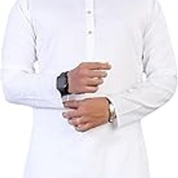 Men Cotton Blend Straight Kurta-image-0