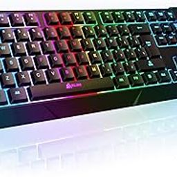 KLIM Chroma Rechargeable Wireless Gaming Keyboard + Slim, Durable, Ergonomic, Quiet, Waterproof, Silent Keys + Backlit Wireless Keyboard for PC PS4 Xbox One Mac + Teclado Gamer + New 2020 Version-17