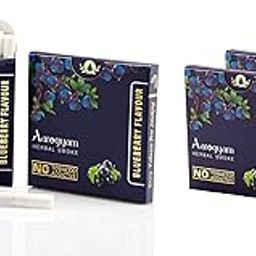 Aarogyam Herbals 100% Tobacco & Nicotine Free Cigarette for Relieve Stress & Mood Enhance Product for Smokers - (10 Sticks in Each Packet) (BLUEBERRY FLAVOUR, Pack of 5)-image-42