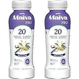 Maiva Pro | Vanilla Plant Protein Shake - 300ml (Pack of 4) | 20g Protein | 20 Vitamins & Minerals | Contains Dates | Vegan, Lactose-Free, No Preservatives, No Artificial Sweetener, No Added Sugar-image-71