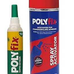 Multipurpose Instant Superglue accelerator (Aerosol) with cyanoacrylate super glue HV combo Kit(125g+500ml)-image-12