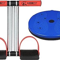 LionFit Double Spring Tummy Trimmer & Twist Board Combo for Home Workout | Full Body Fat Burning, Core & Waist Trimming Fitness Kit for Men & Women (MAROON)-image-16
