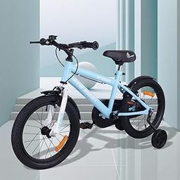 R for Rabbit Vroom Bicycle for Kids Cycle for 4 to 7 Years Boys & Girls 16T Inches | Training Wheels| 90% Installed (Lake Blue)-5