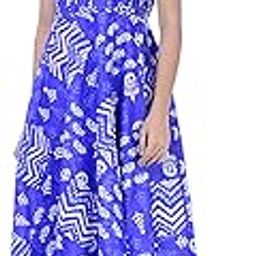 Brand Women's/Girls Cotton Rajasthani Jaipuri Printed Maternity Summer Long Gown Middi Maxi Dress (MD-ZOMETRI-RB15__Free Size__UPTO44XL_) Royal Blue-15