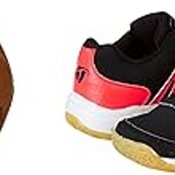 Gowin Court Shoe Power Black Red Size 6 with Triumph Shooting Ball Leather-image-80
