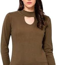 Stylish Solid Round Neck Warm Woollen Full-Sleeve Winter Wear Women Sweater l Winter Wear Sweater for Women l Sweater for Women (P_CZWL5148_Olive)-image-48