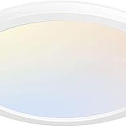 13" Round LED Flat Panel 24W 2400LM 3000K 4000K 5000K CCT Dimmable Edge-Lit Flush Mount Ceiling Light Fixture for Kitchen, Bedroom, Laundry and Closet Room-5