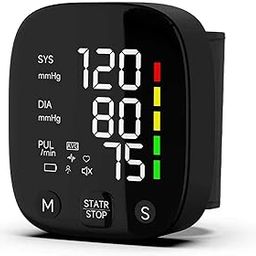 amiciCare Wrist Blood Pressure Monitor, Type-C Rechargeable BP Machine Stores 99 * 2 Readings for 2 Users with Color Indicators and Voice Broadcast, Black-picture-31