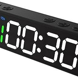 F FABOBJECTS® Mini Gym Timer Stopwatch Portable Countdown/up Clock with Back for Home Gym Fitness Training-4