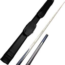 JBB Billiards Snooker Cue with Leather Cue Case, Quarter Vaccuum Joint, 9.5mm (Brown)-picture-25