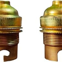 Pack of 2 B22 Bulb Holder Brass Screw Type Lamp Shade Holder-34