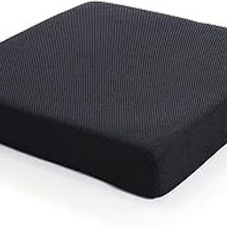 9villa Orthopedic Memory Foam Seat Cushion – Perfect for Office Chair and Wheelchair Seat Pads for Office, Car, Home, Floor Helps in Back Pain Relief with Mesh Cover (18"x18"x3" Inch)-11