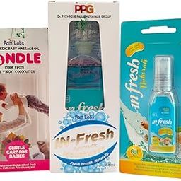 Pam Labs (Combo Pack) IN Fresh Ayurvedic Mouthwash 160ml & 15ml, FONDLE Ayurvedic Baby Massage Oil 100ml-29