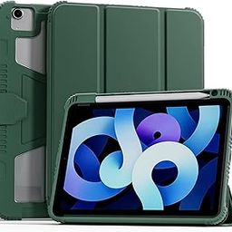 SwooK Shockproof Case for iPad Air 11 M2 2024 / Air 5 10.9 5th Generation/Air 4 10.9 Inch 4th Generation with Pencil Holder, Auto Wake/Sleep-picture-25